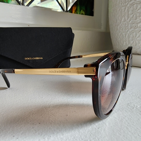 DOLCE & GABBANA DG4268 Havana Sunglasses w case - Picture 2 of 9